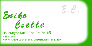 eniko cselle business card